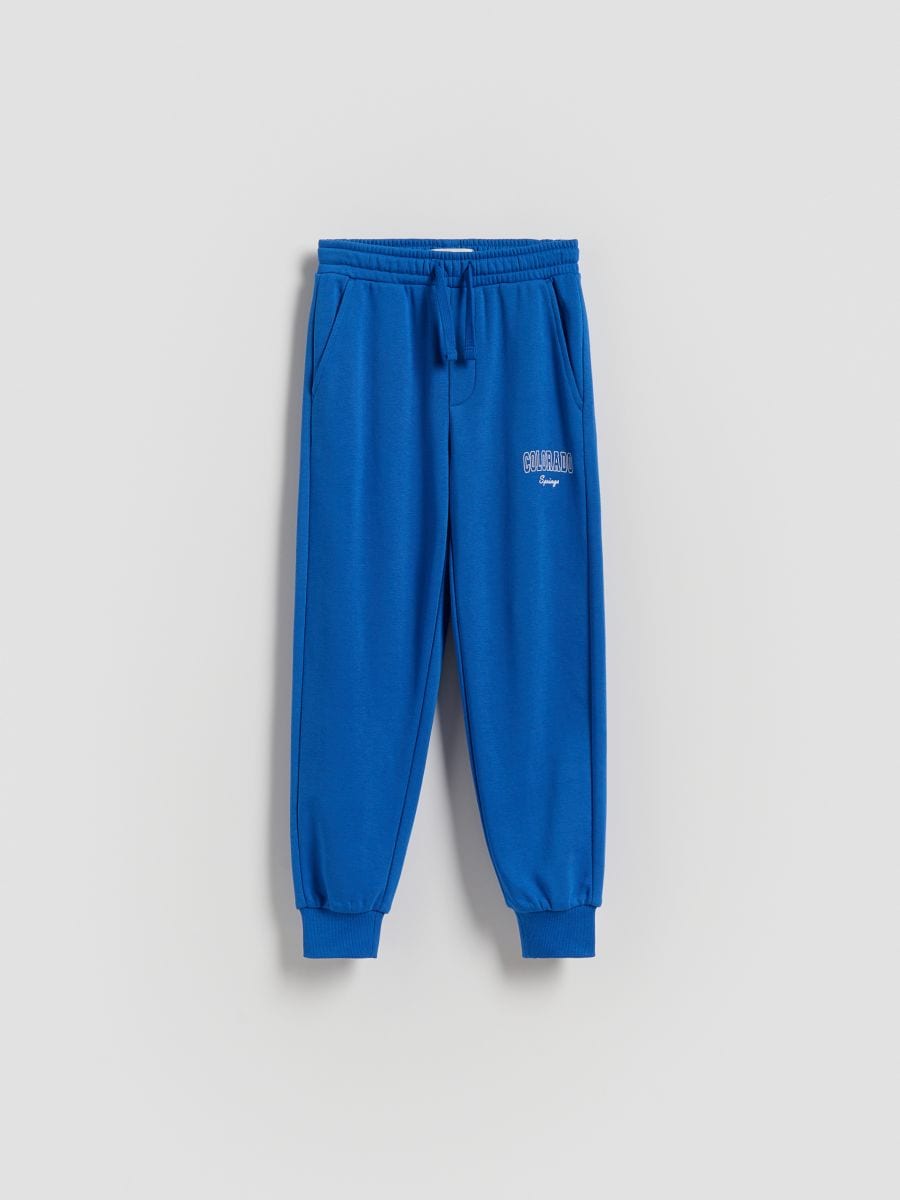 Cotton joggers - blue - RESERVED