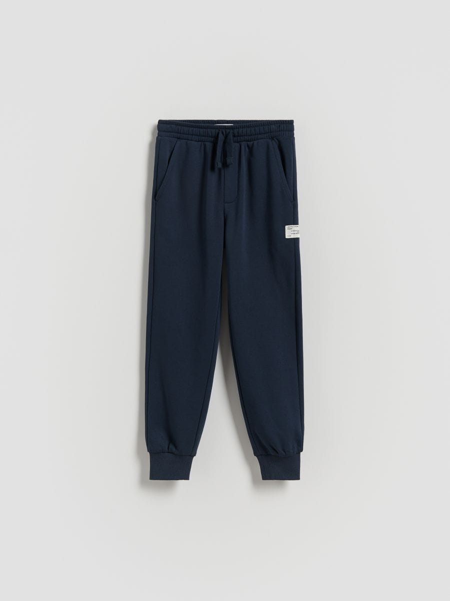 Bavlnené Jogger nohavice - tmavomodrá - RESERVED