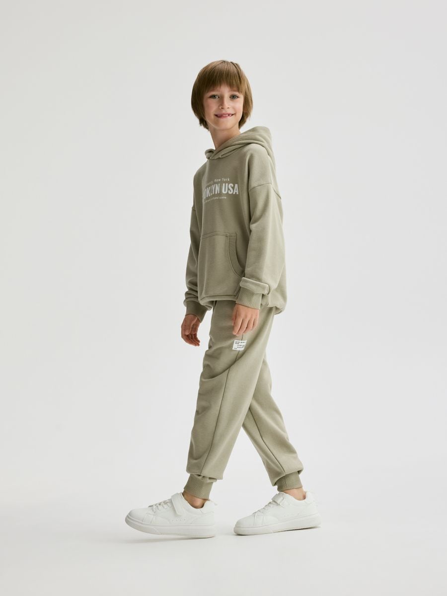Cotton joggers - light green - RESERVED