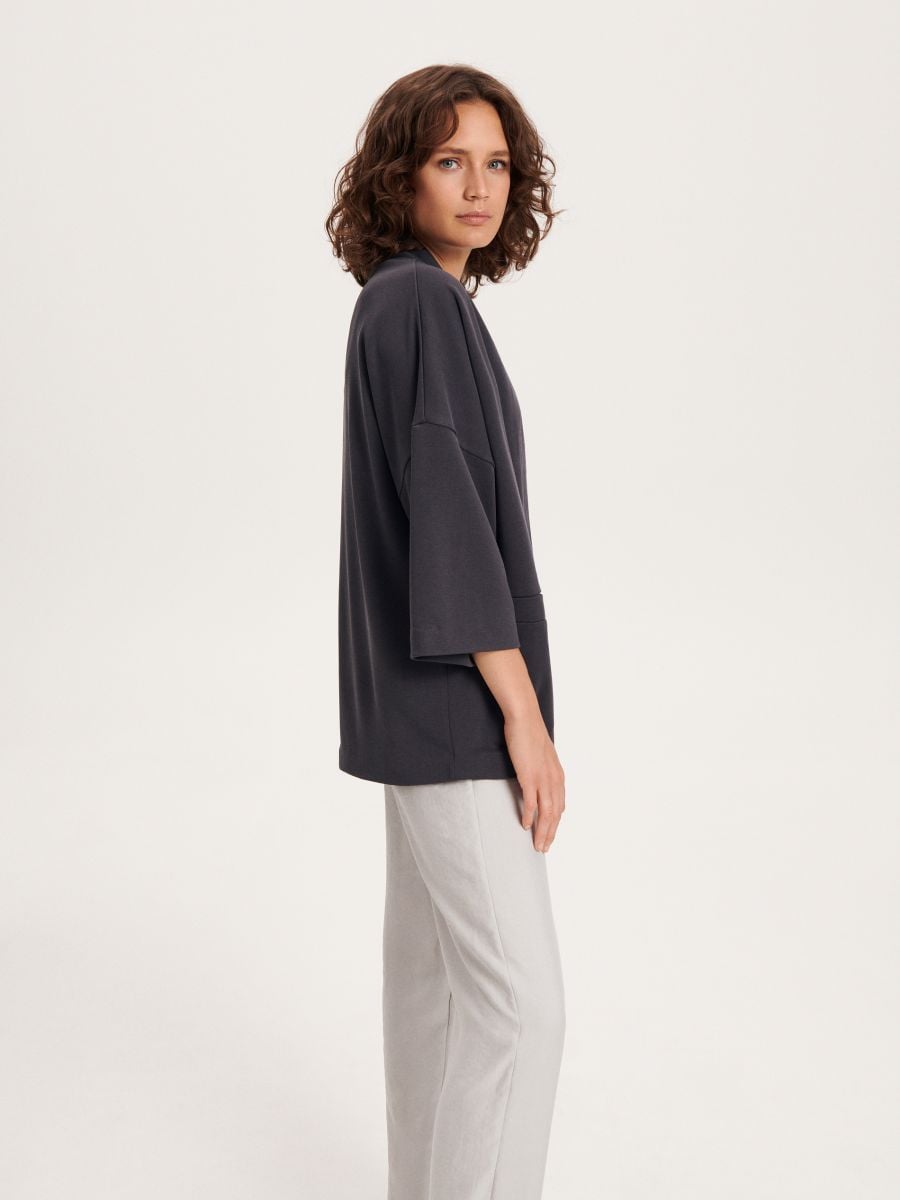 Plain blazer - dark grey - RESERVED - 3