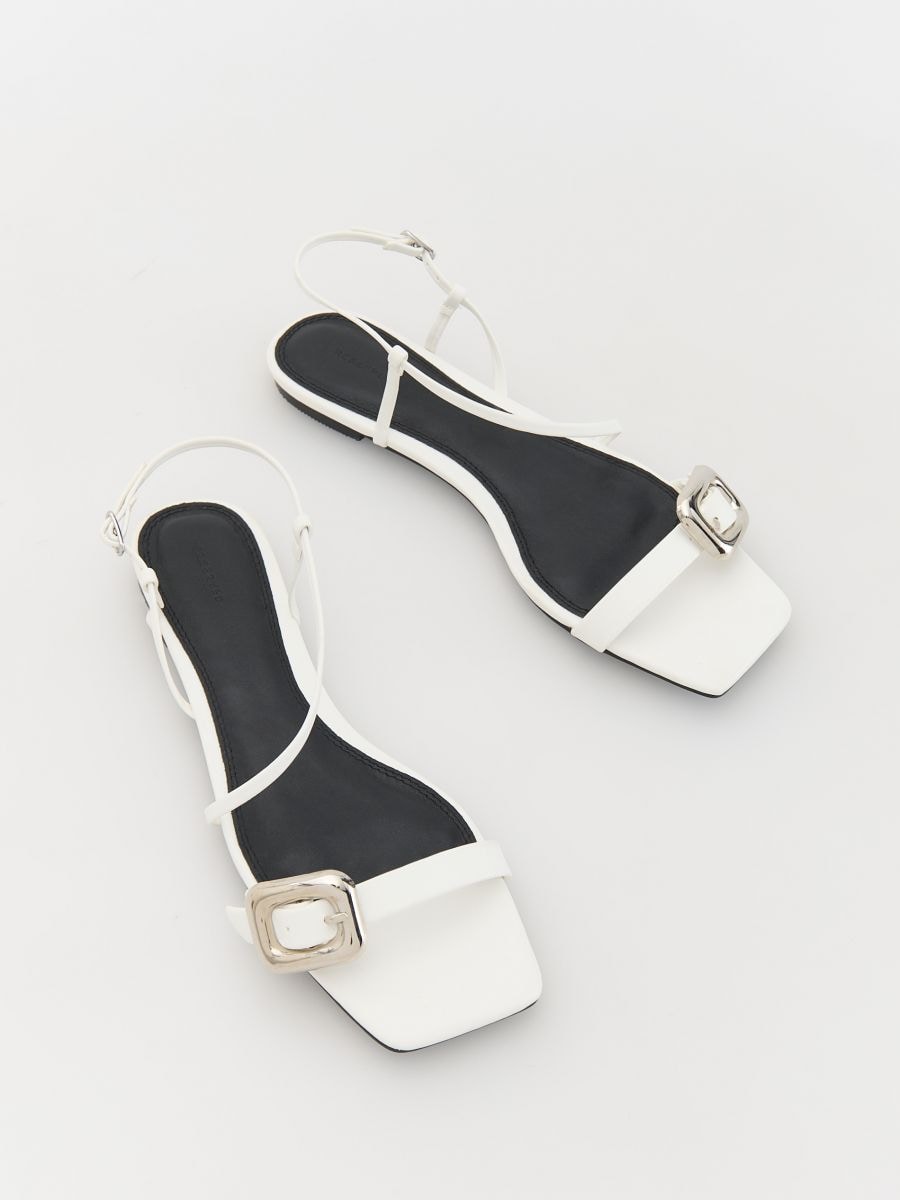 Strap flat sandals - white - RESERVED - 2