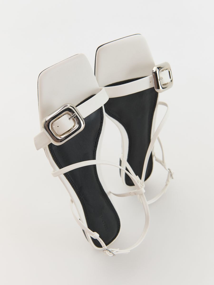 Strap flat sandals - white - RESERVED - 4