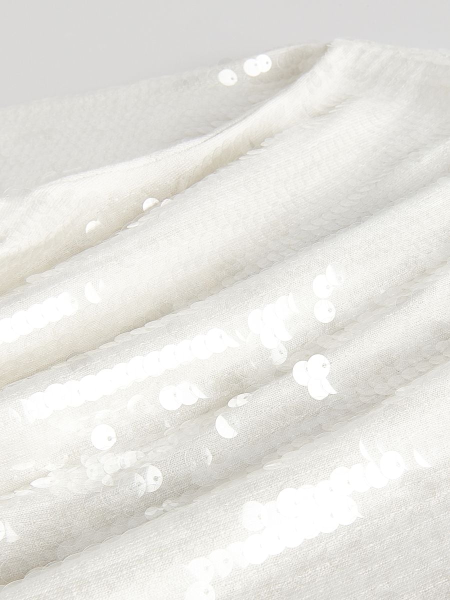 Sequin jumper - cream - RESERVED - 4