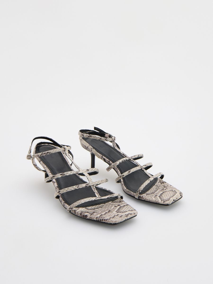Snakeskin pattern sandals - multicolor - RESERVED - 4