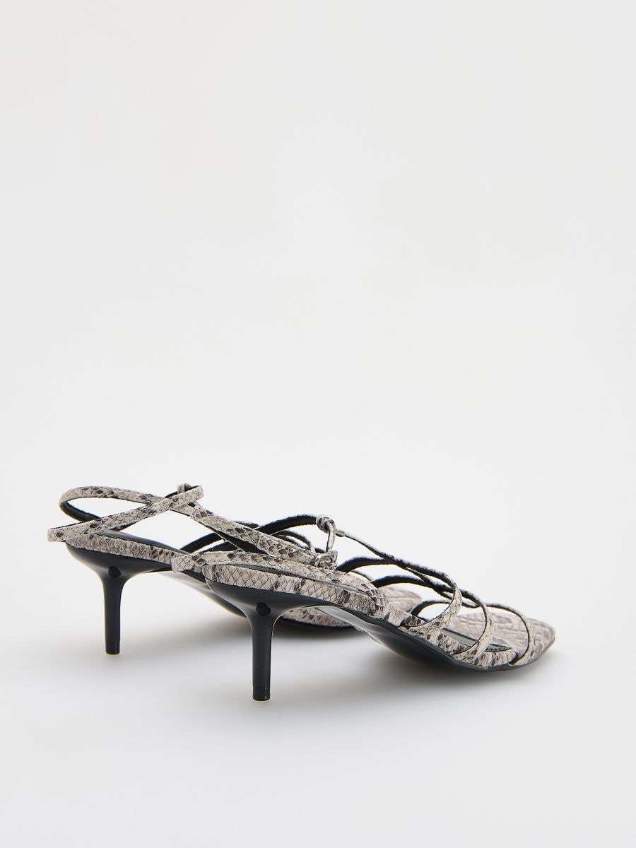 Snakeskin pattern sandals - multicolor - RESERVED - 6