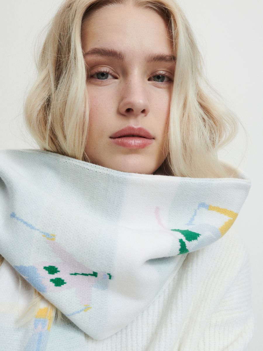 Patterned scarf - multicolor - RESERVED - 2