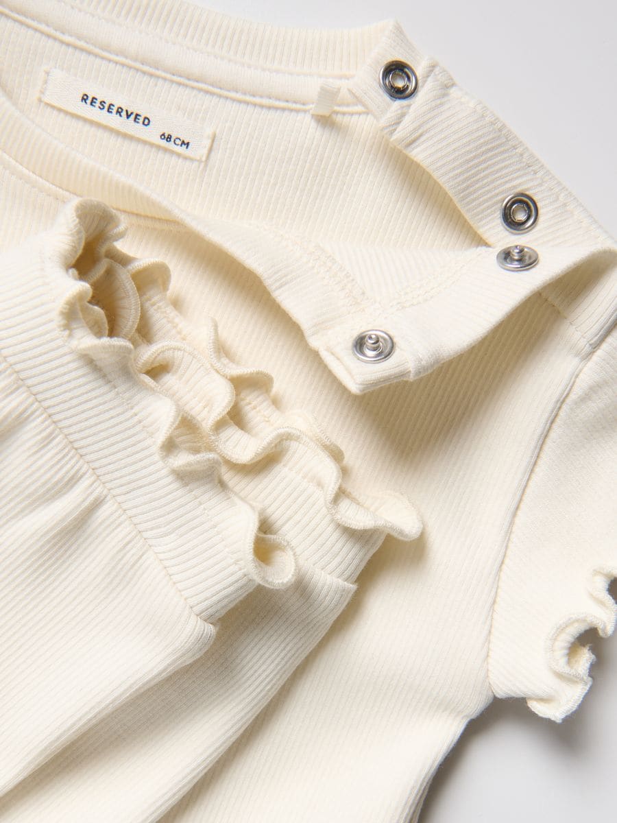 Ensemble en coton majoritaire - crème - RESERVED - 3