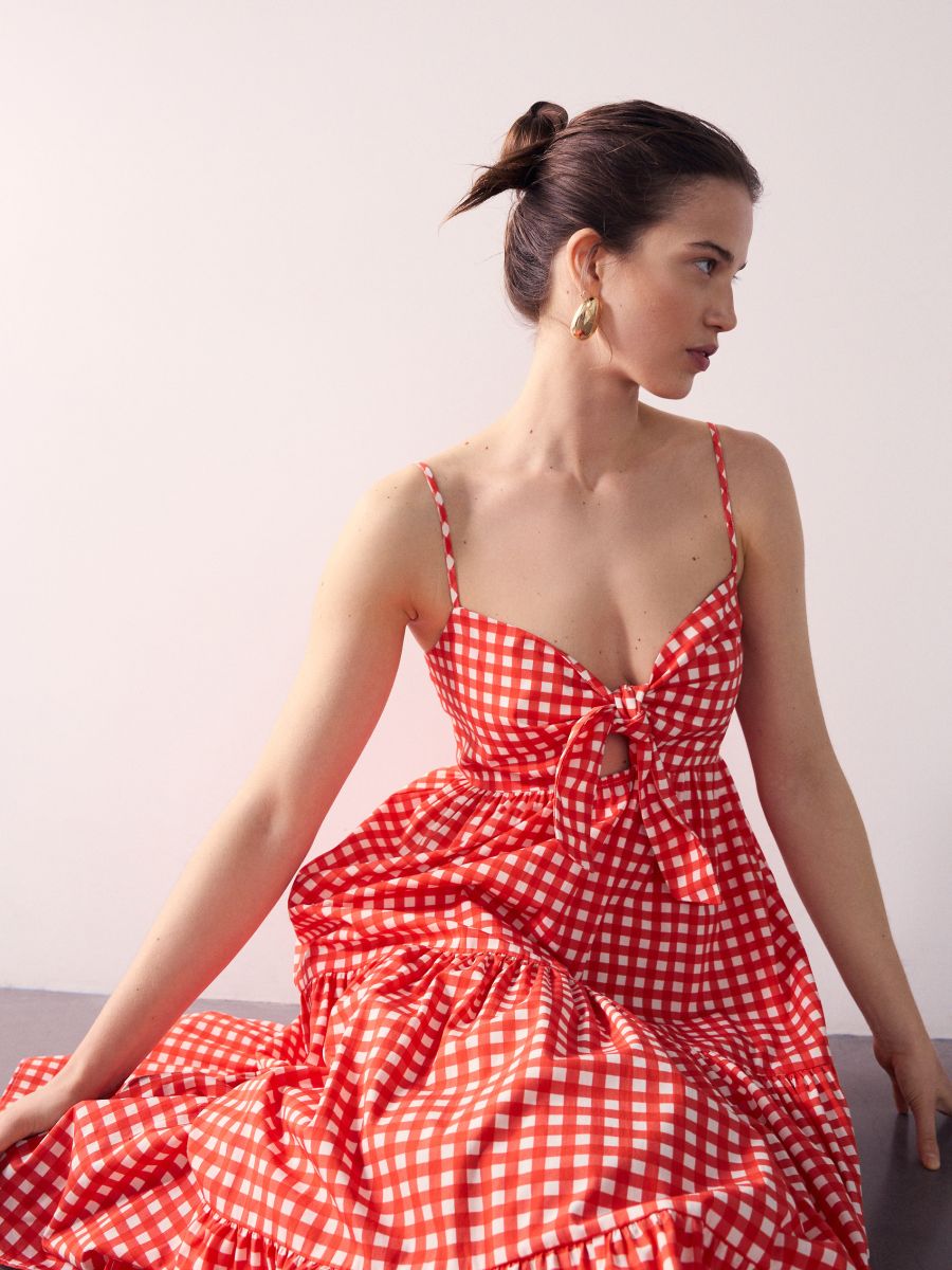 Midi haljina - mandarina - RESERVED - 2