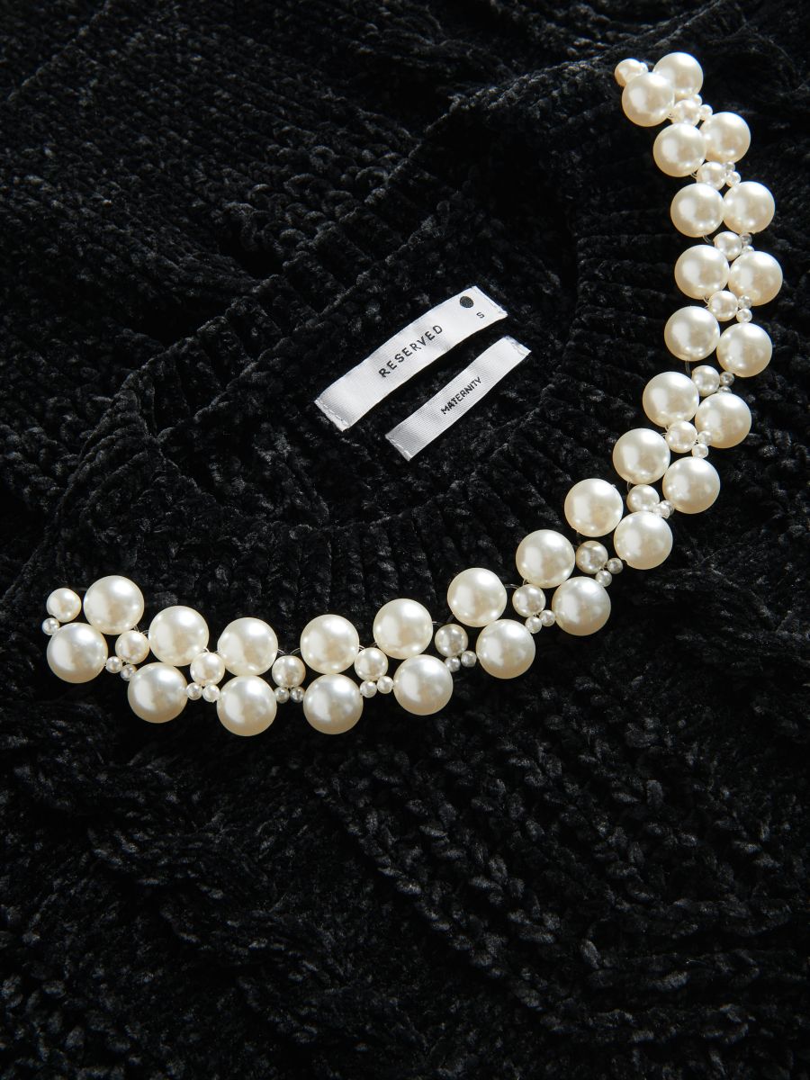 Jumper with decorative detail - black - RESERVED - 2