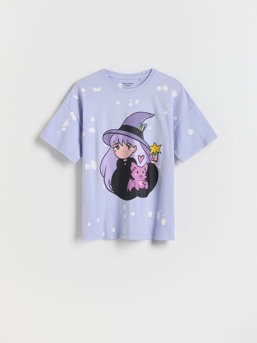 T-shirt with print - violet - RESERVED - 3