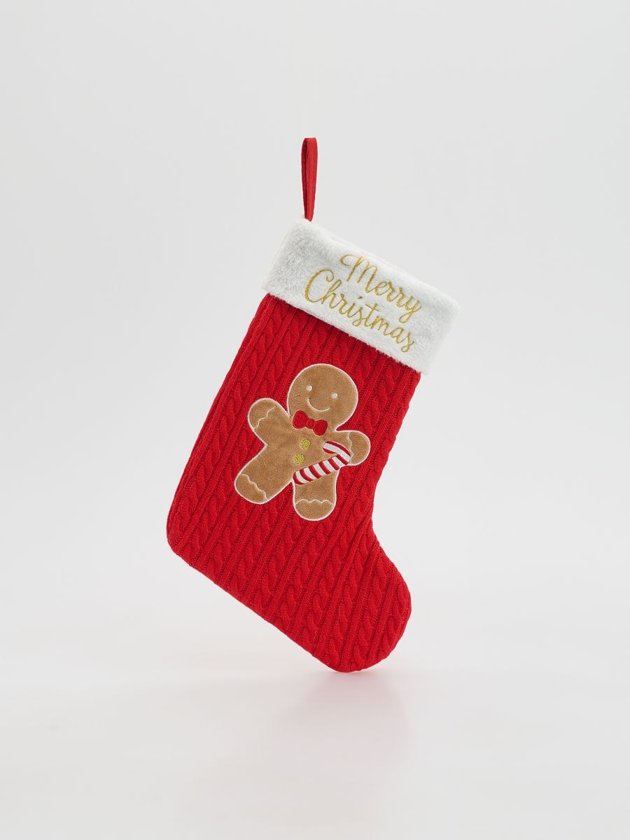 Świąteczna skarpeta - czerwony - RESERVED