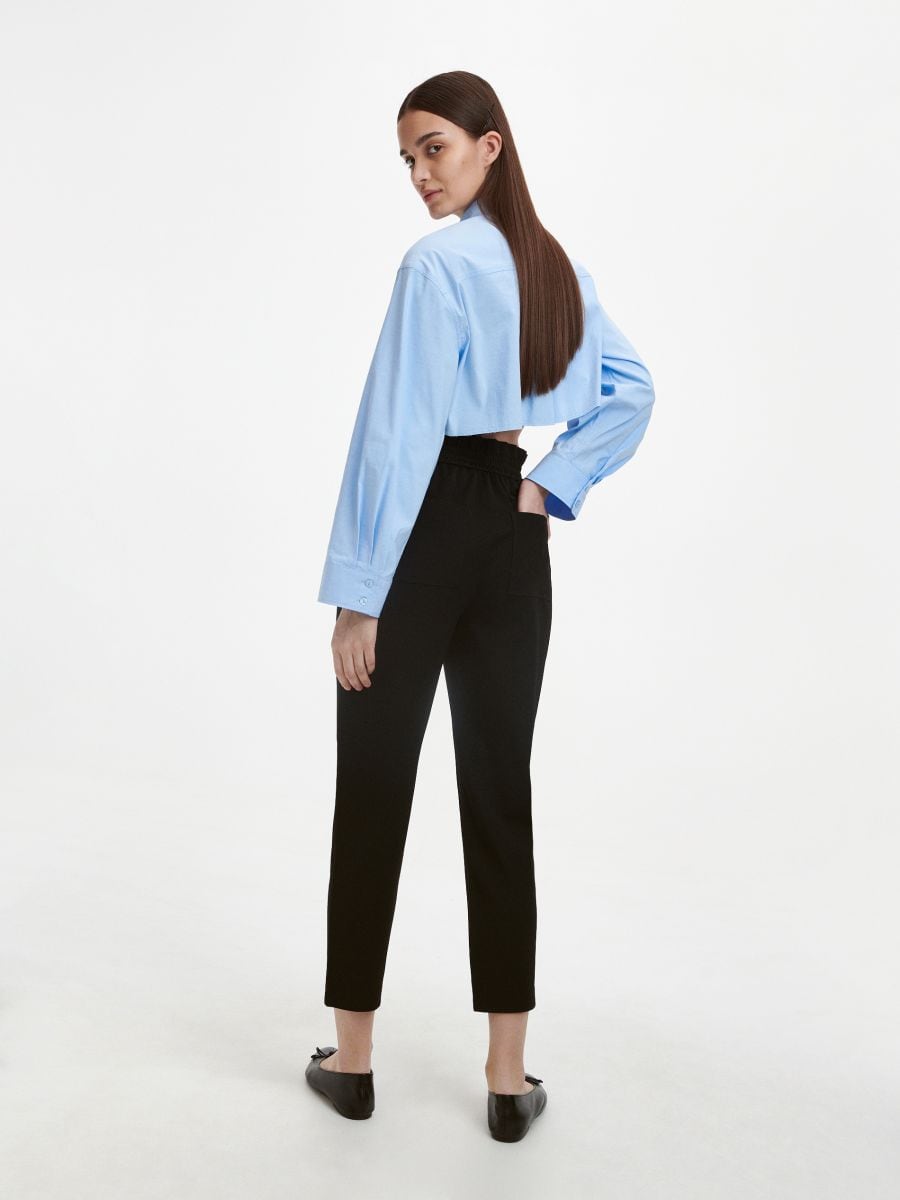 Paperbag pantalone - crno - RESERVED - 5