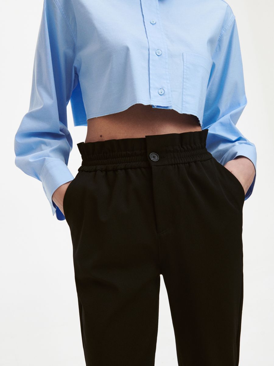 Paperbag pantalone - crno - RESERVED - 6
