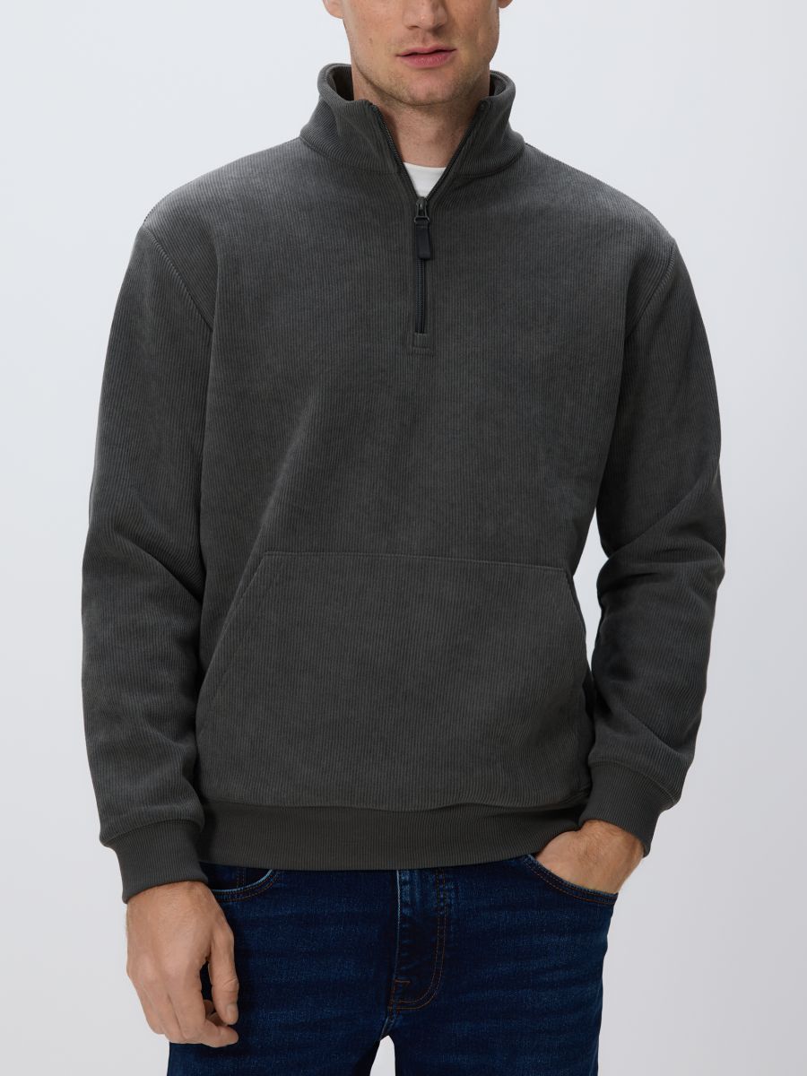 MEN`S JOGGING TOP - matt grön - RESERVED