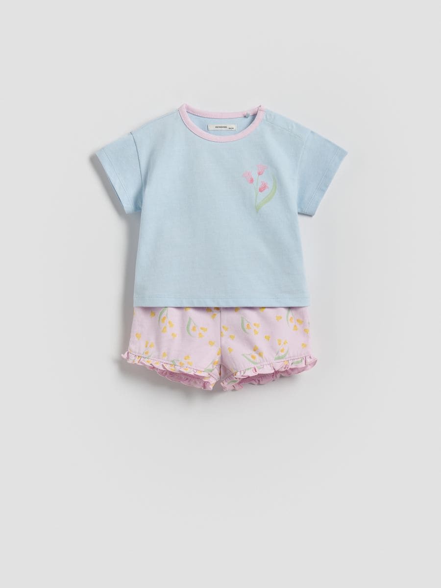 Ensemble en coton majoritaire - bleu pâle - RESERVED - 2