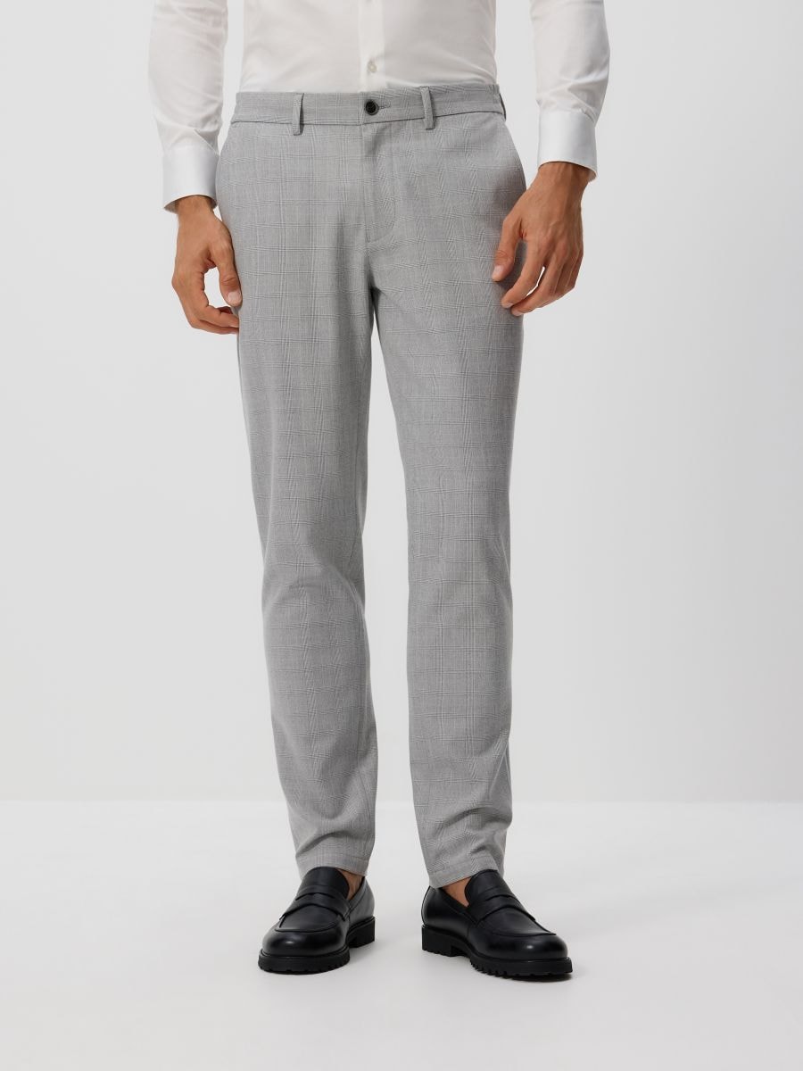 Calças chino slim em mistura de viscose - BEGE - RESERVED