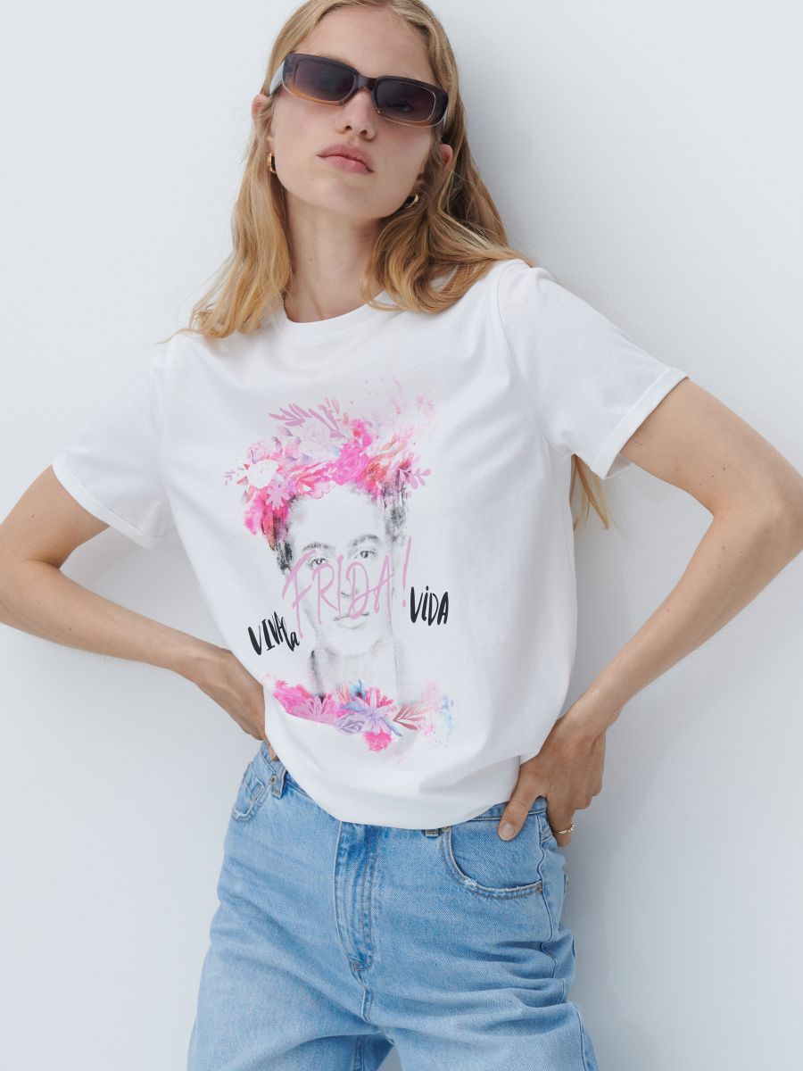 Camiseta con de Frida Kahlo, 7918B-00X