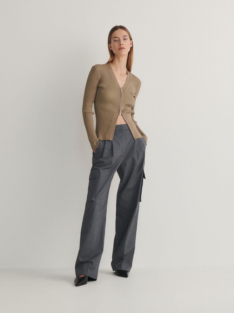 Button down jumper - coffee - RESERVED - 2