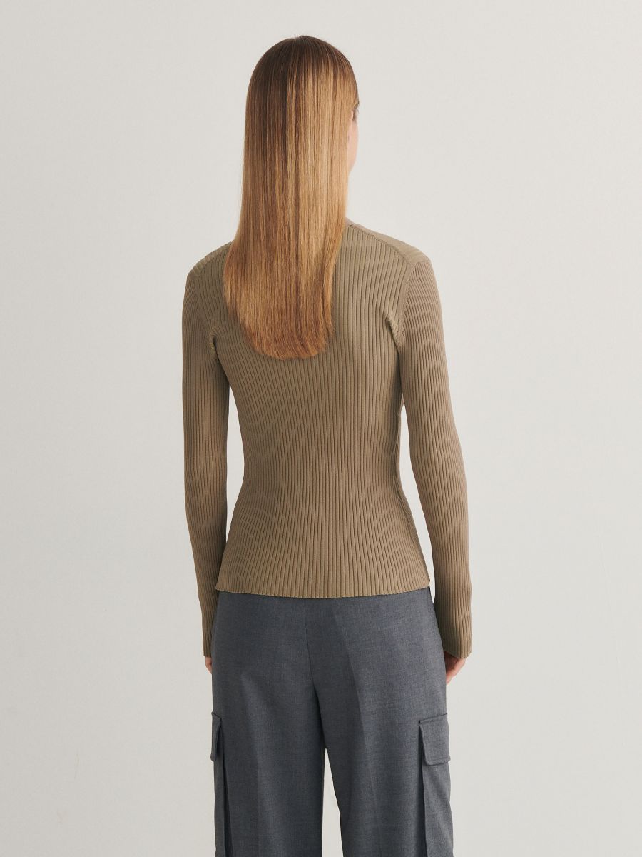 Button down jumper - coffee - RESERVED - 4