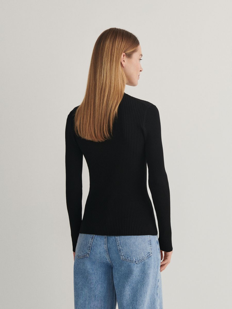 Button down jumper - black - RESERVED - 3