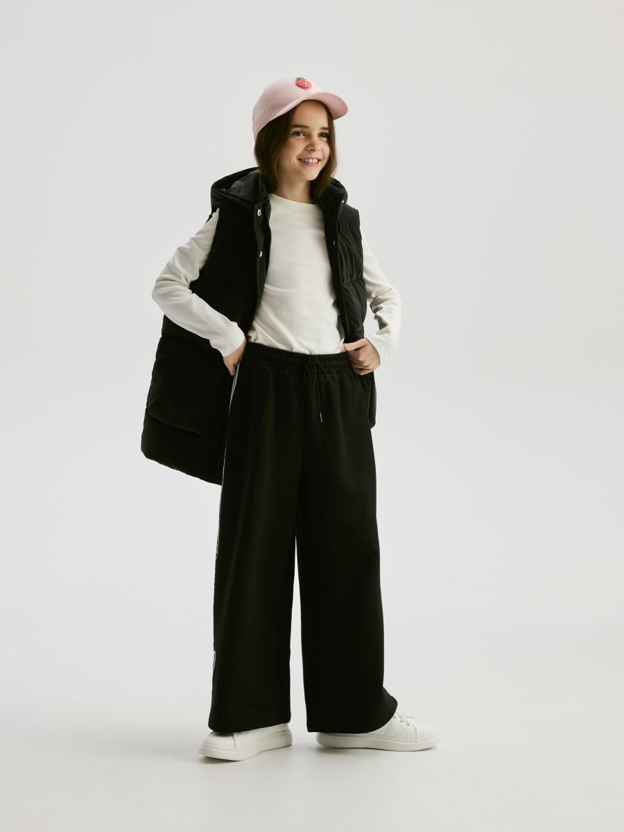 Trousers with side stripe - black - RESERVED - 5