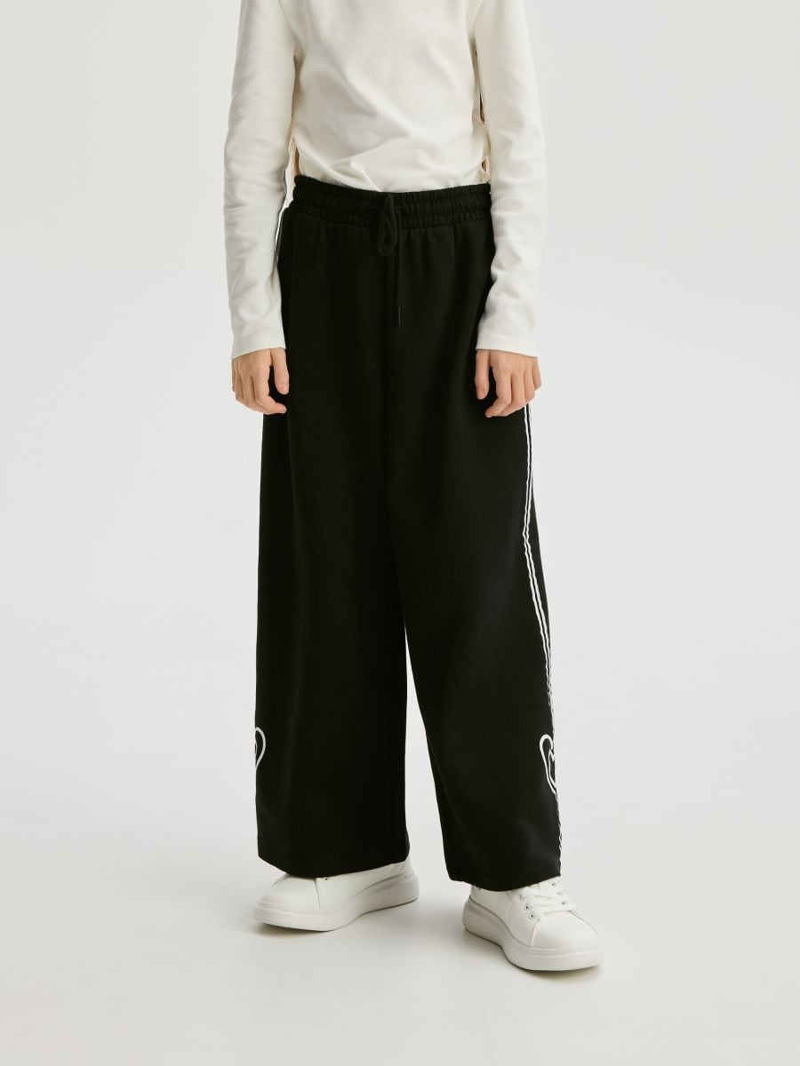 Trousers with side stripe - black - RESERVED - 6