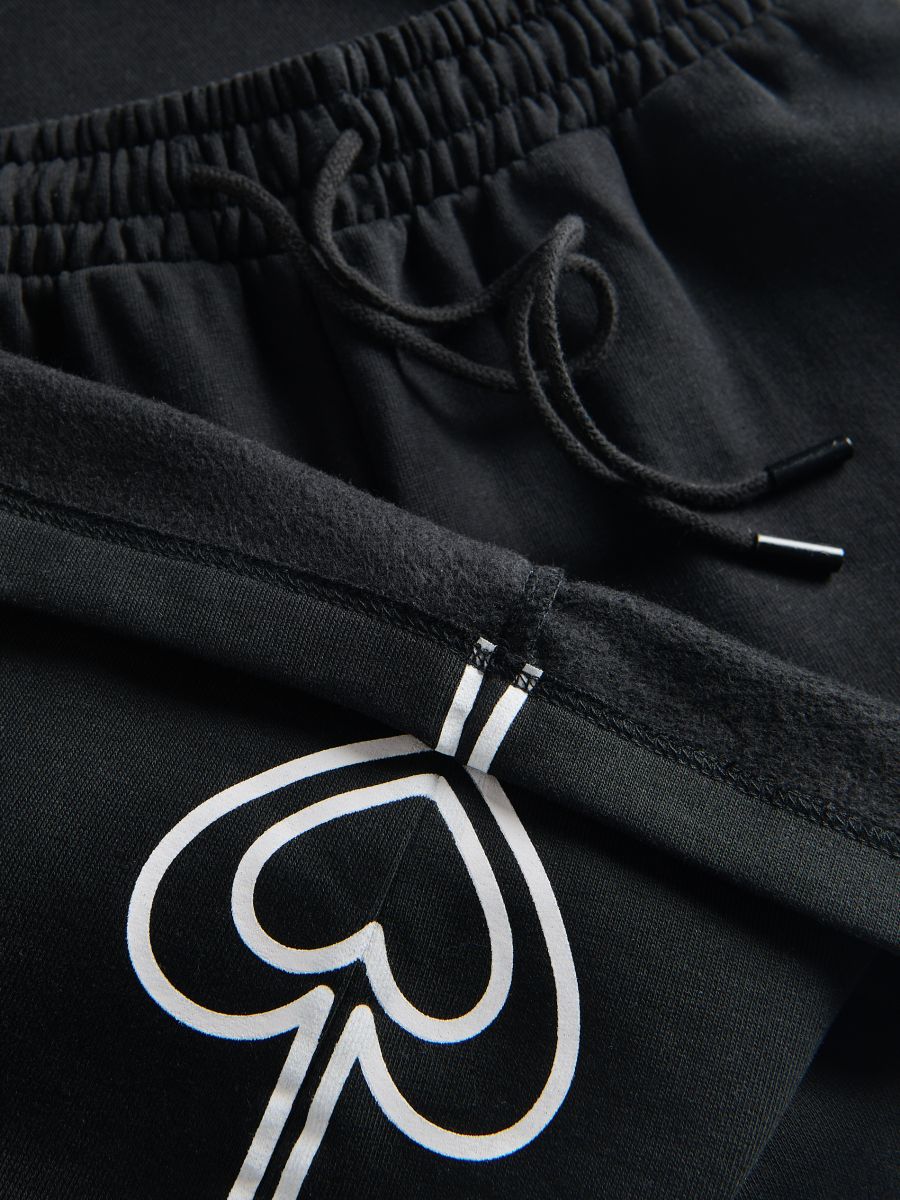 Trousers with side stripe - black - RESERVED - 4