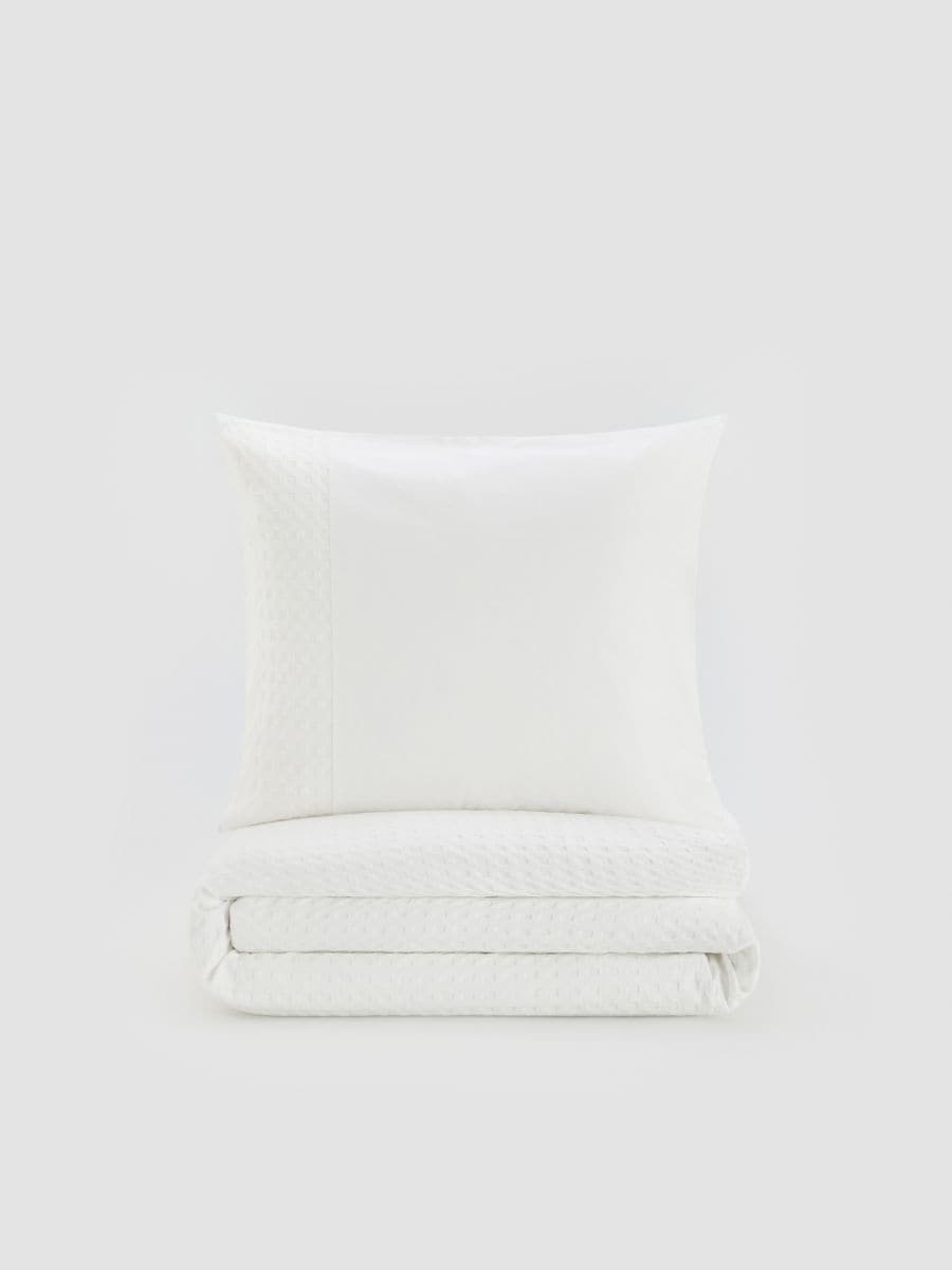 Parure de lit en coton - Blanc - RESERVED