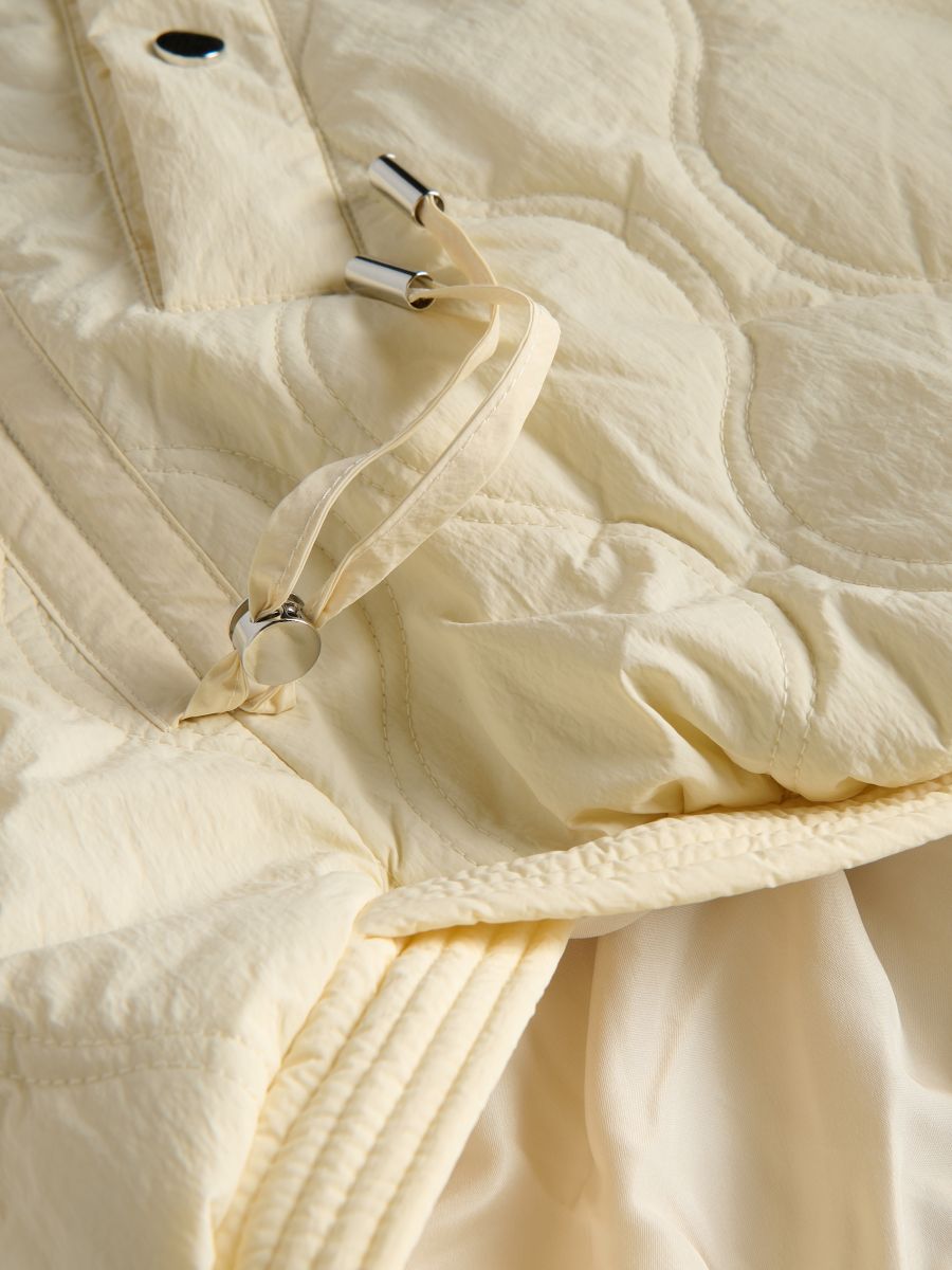 Oversized padded jacket - nude - RESERVED - 7