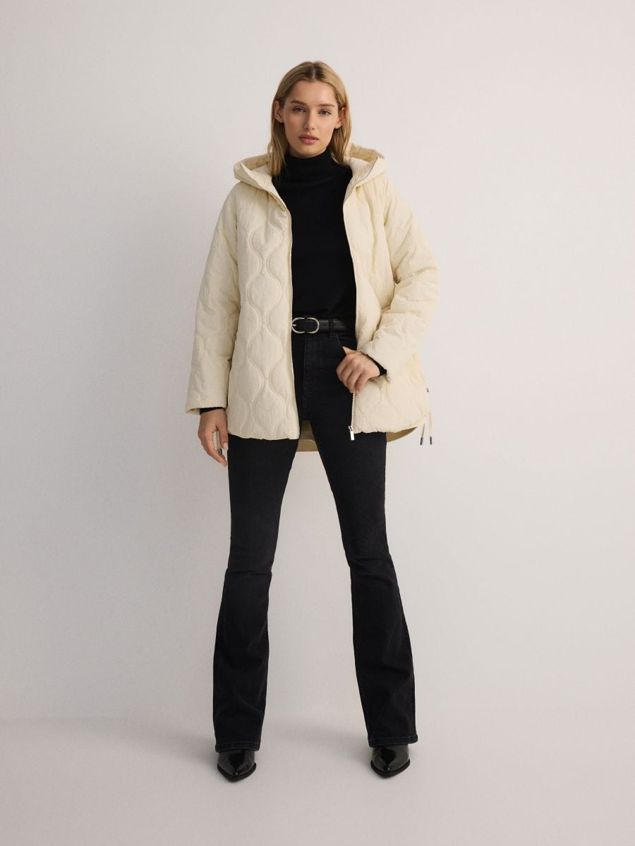 Oversized kviltad jacka - NUDE - RESERVED