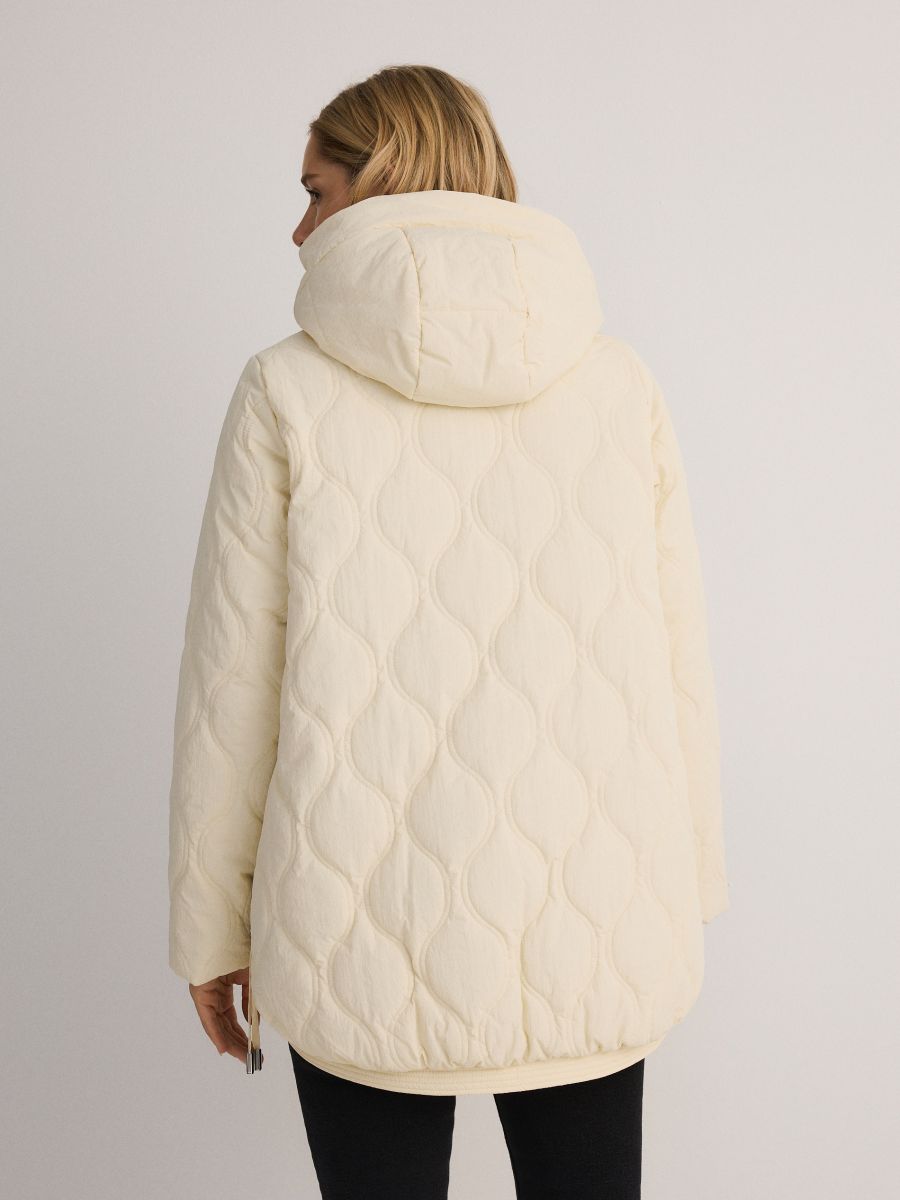Oversized padded jacket - nude - RESERVED - 5