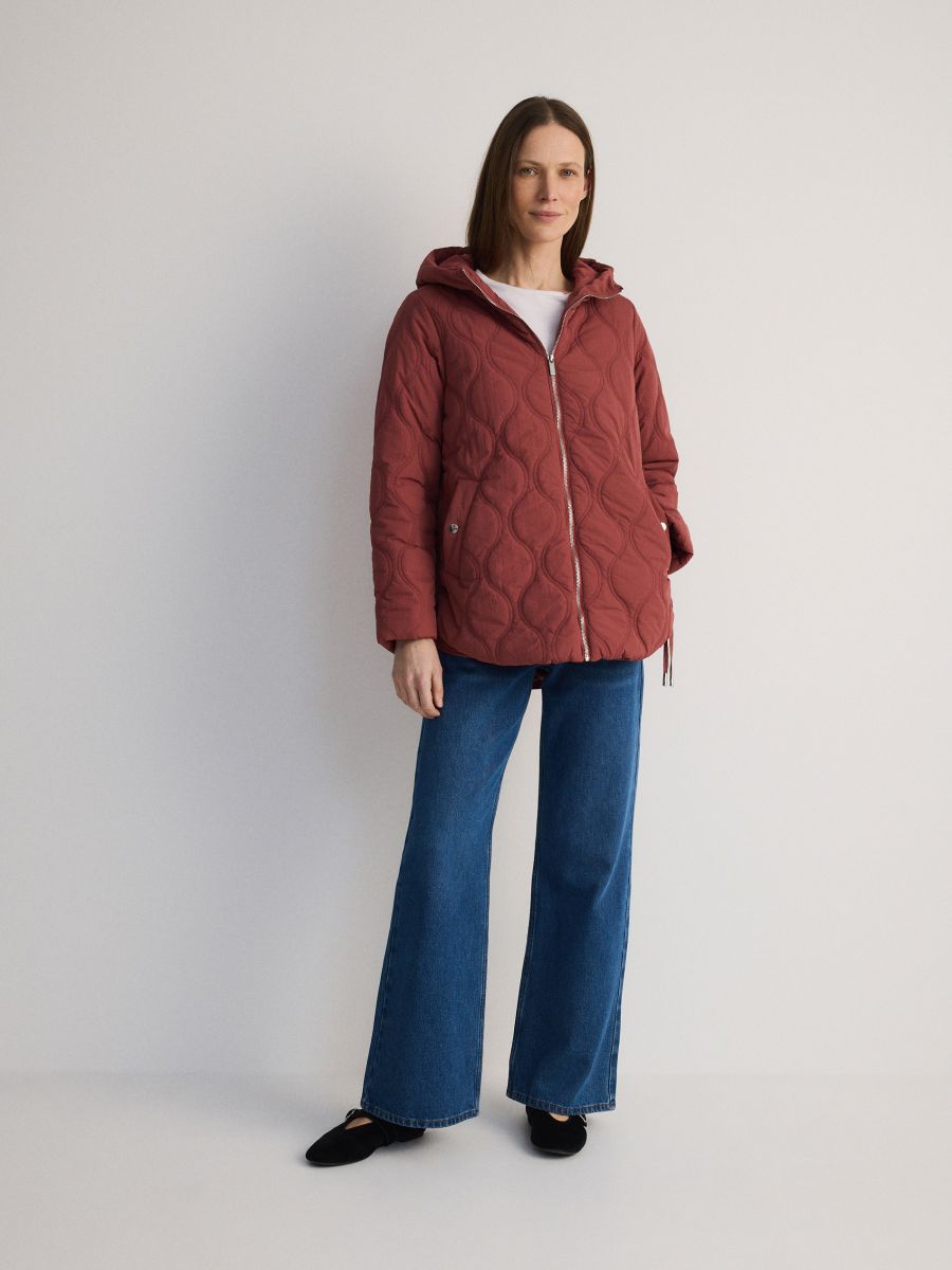 Gesteppte Oversize-Jacke - staubrosa - RESERVED - 3