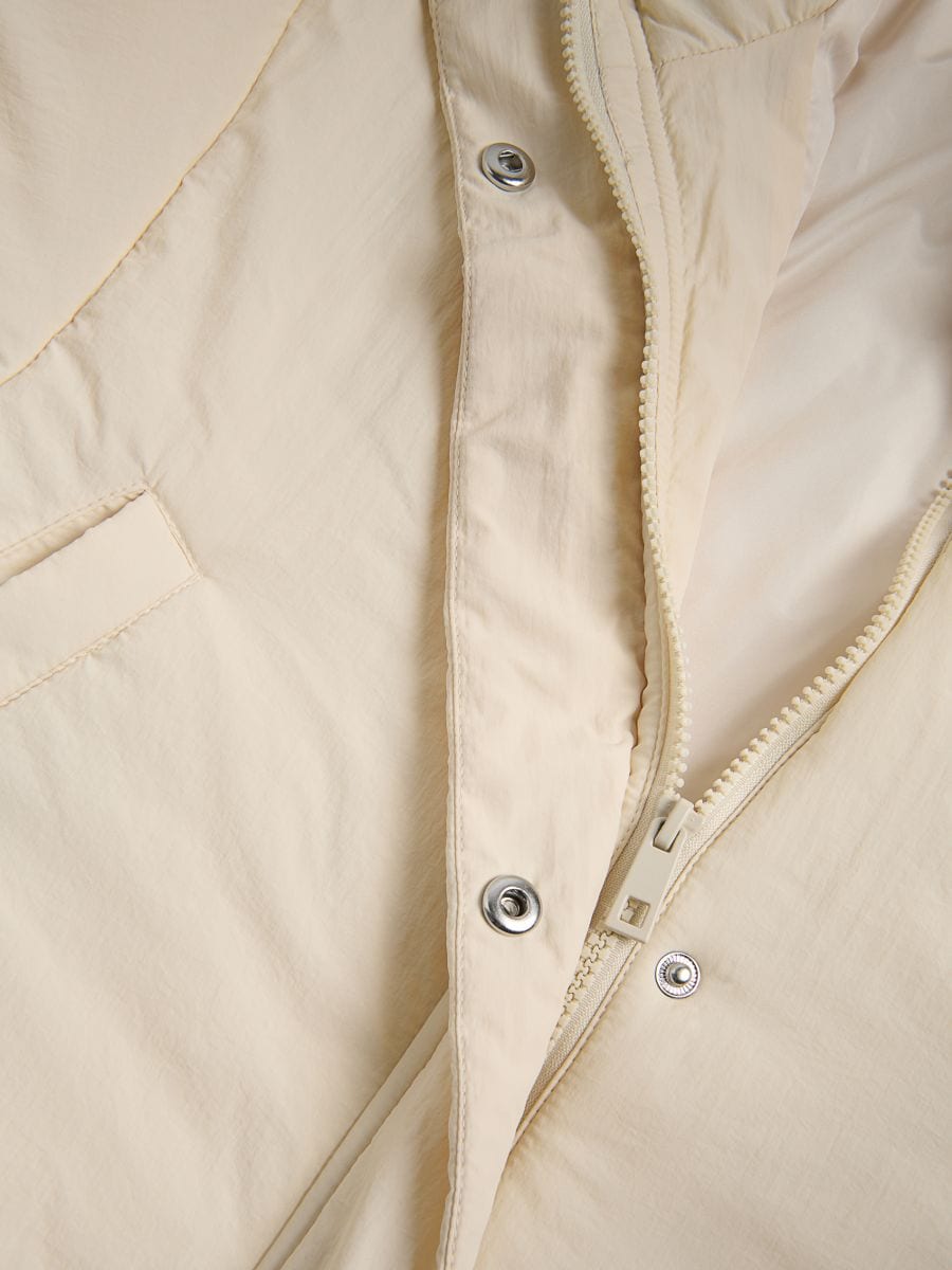 Oversized bomber jacket with lining - cream - RESERVED - 6