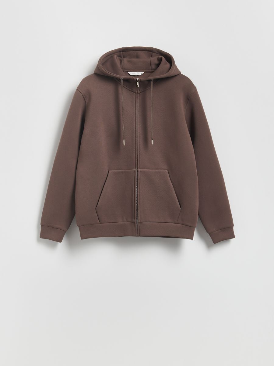 Regular fit hoodie - beige - RESERVED