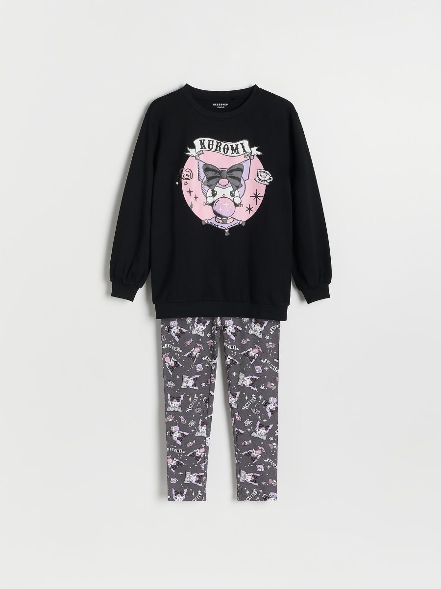 GIRLS` PYJAMA - schwarz - RESERVED