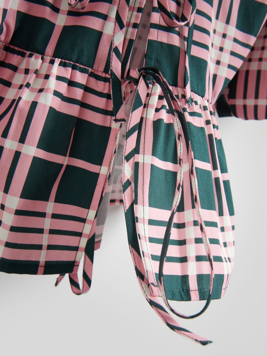 Camicia con peplum e fiocco - multicolore - RESERVED - 7