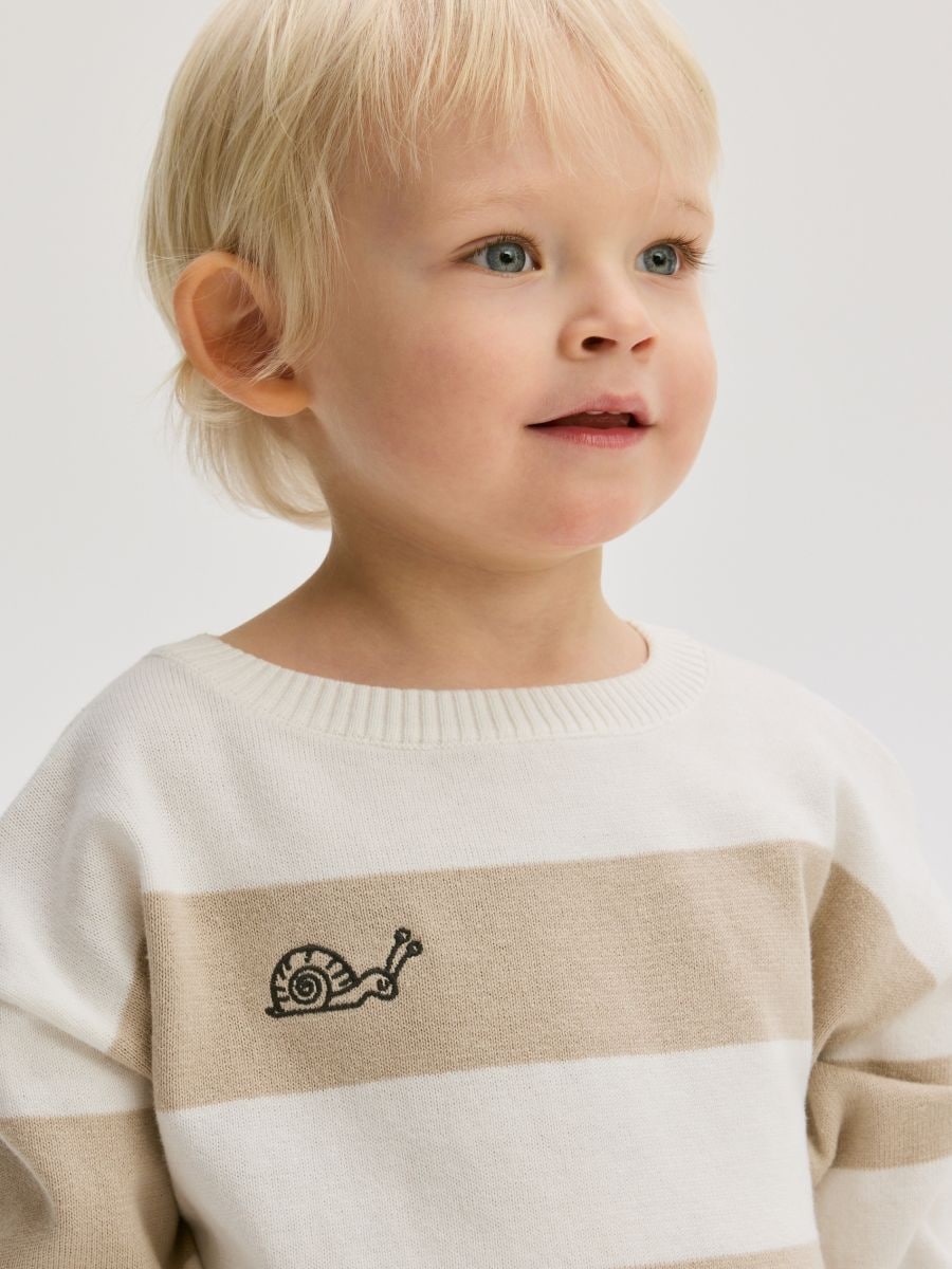 BOYS` SWEATER - creme - RESERVED