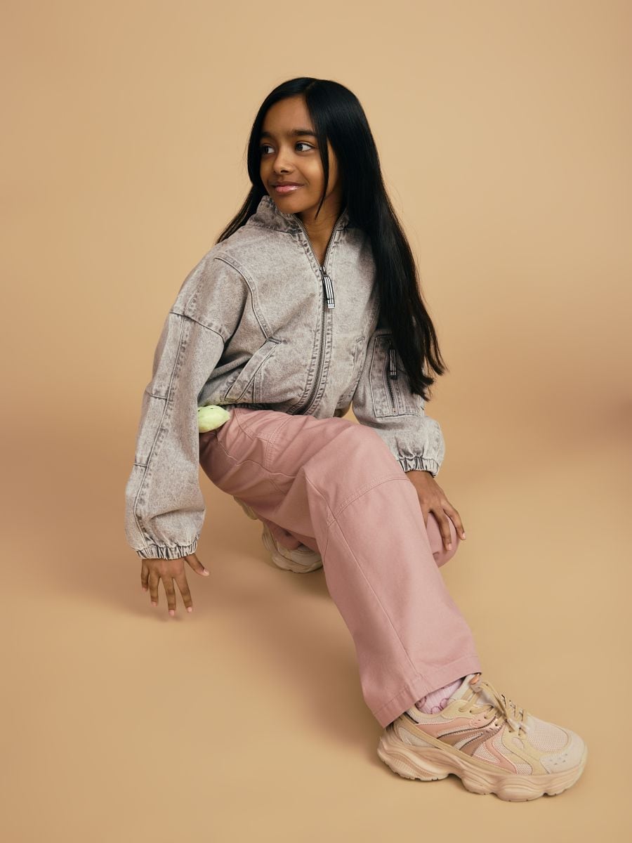 Trousers with keychain - dusty rose - RESERVED - 4