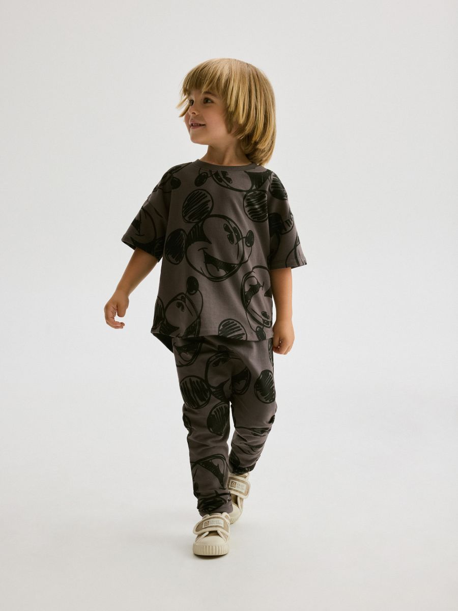 Mickey Mouse jersey set - dark grey - RESERVED - 4