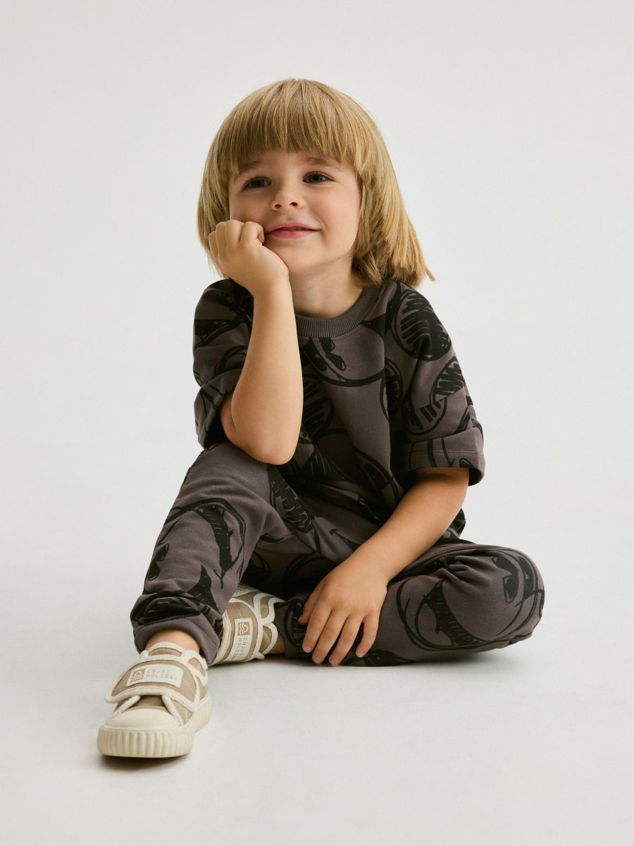Mickey Mouse jersey set - dark grey - RESERVED - 6