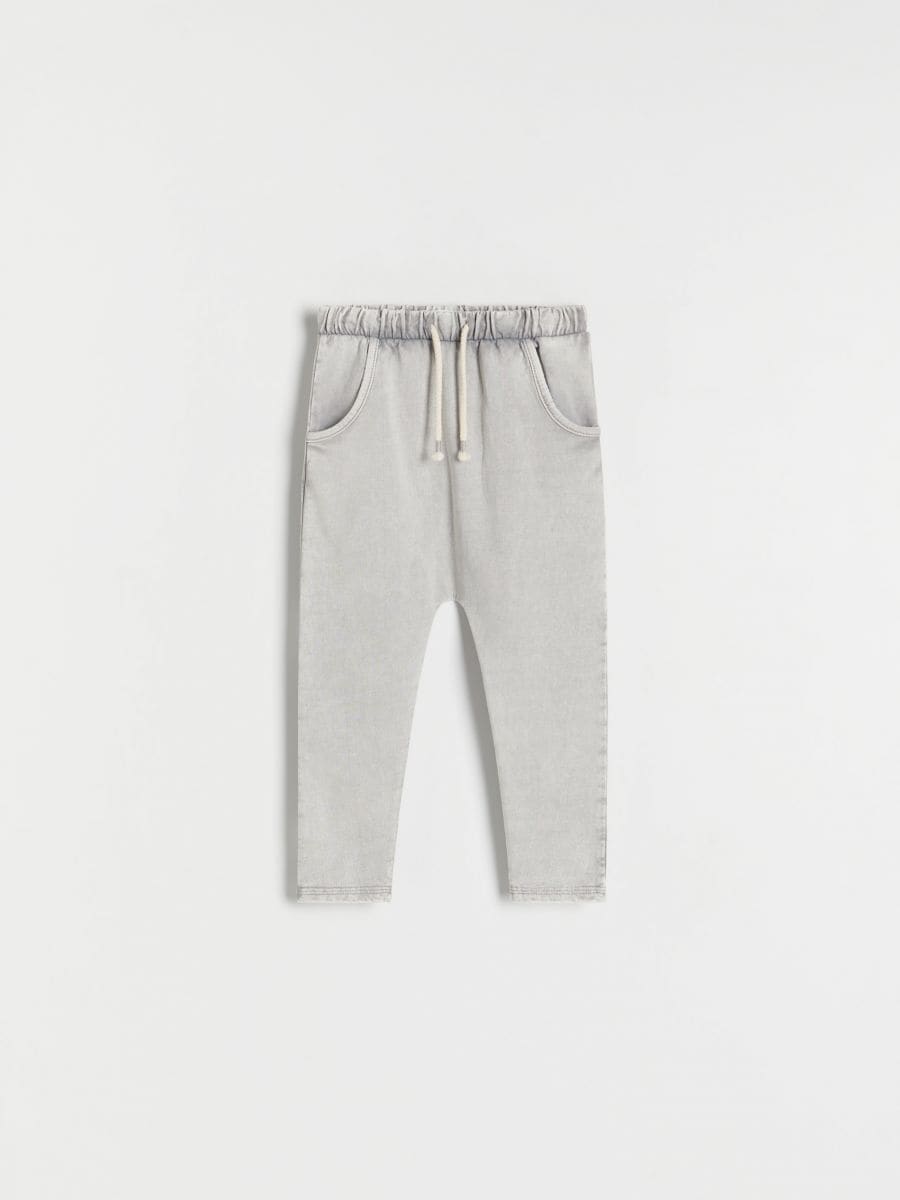 BOYS` TROUSERS - light grey - RESERVED