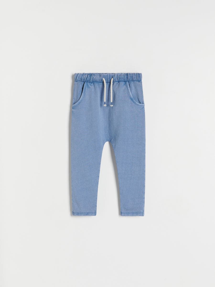 Pantaloni della tuta con effetto slavato - blu - RESERVED