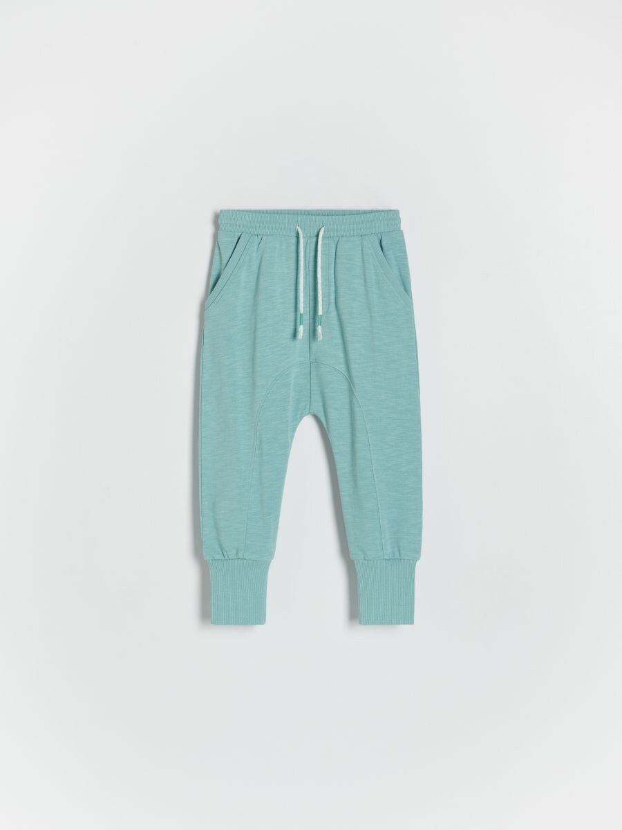 BOYS` TROUSERS - mint green - RESERVED