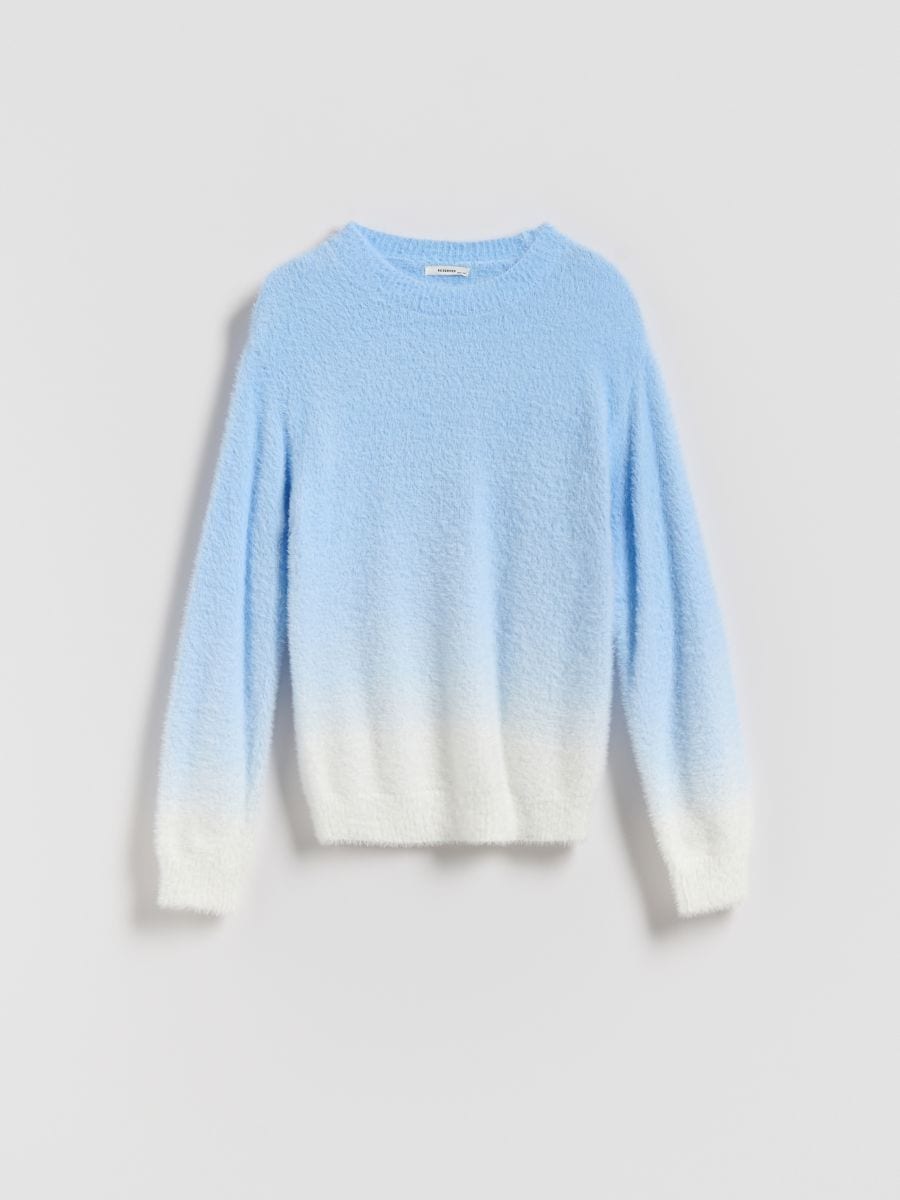 Ombre sweater - pale turquoise - RESERVED