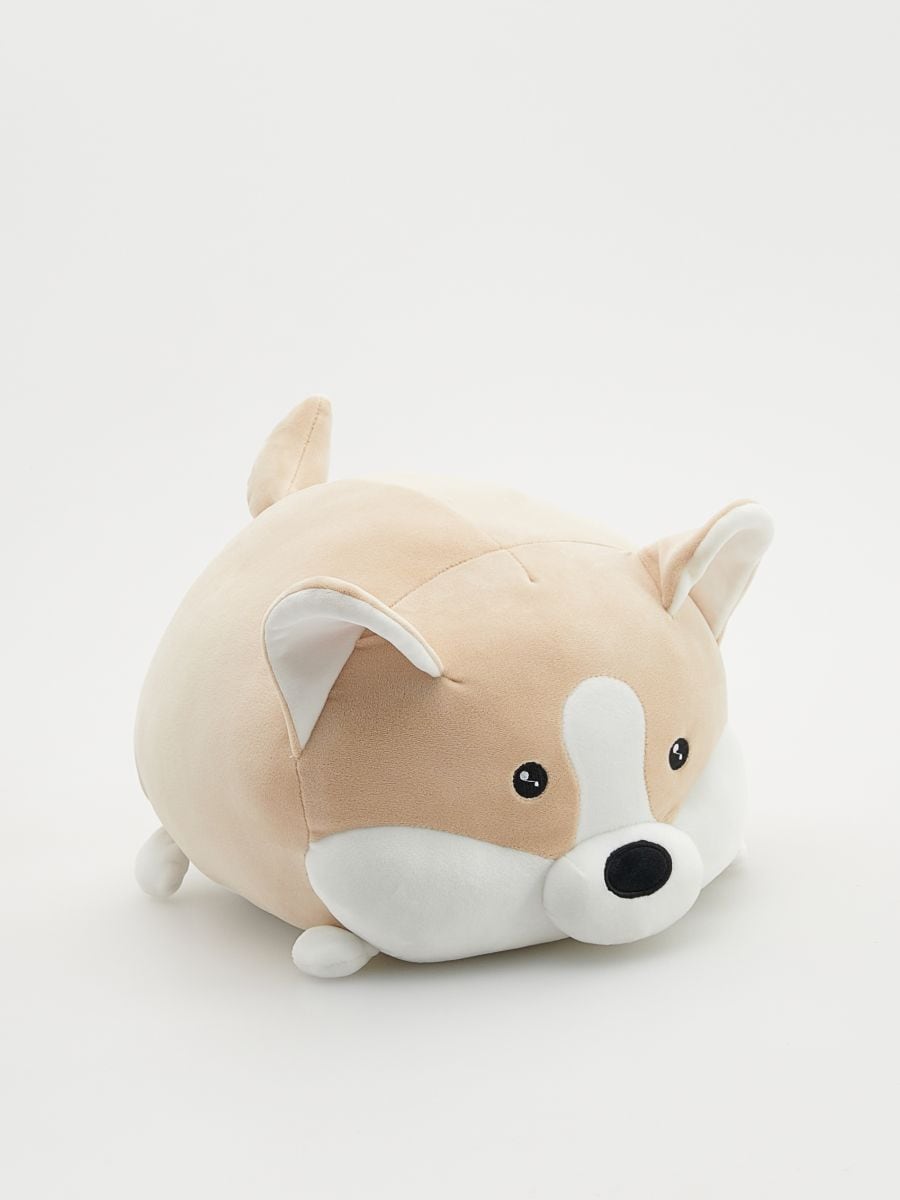 Dog-shaped pillow - beige - RESERVED - 3