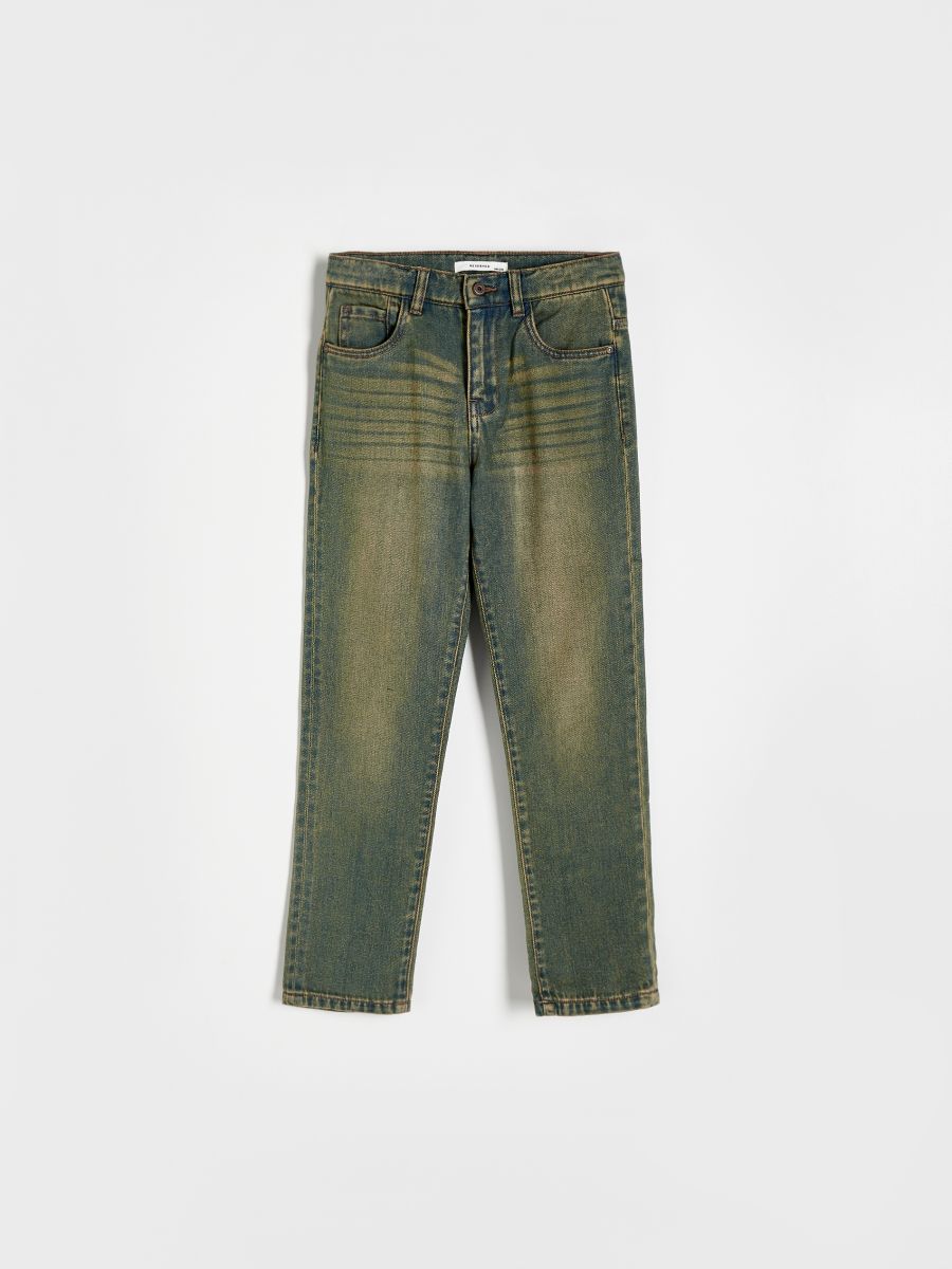 Jeans mit Wascheffekt - marineblau  - RESERVED