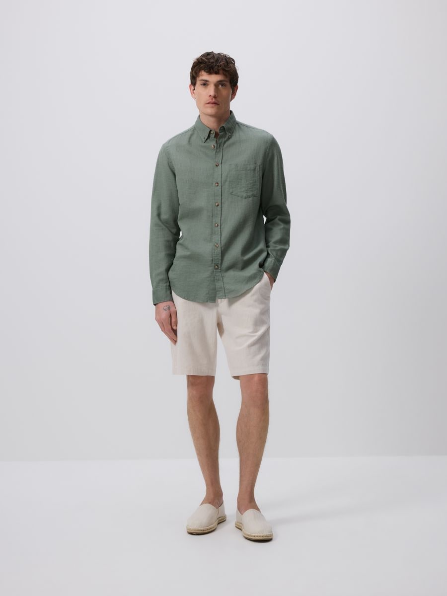 Regular chino shorts - beige - RESERVED - 3