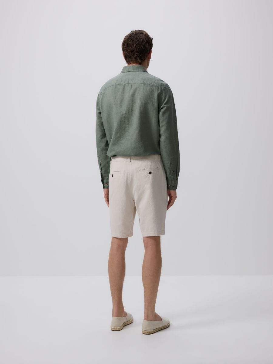 Regular chino shorts - beige - RESERVED - 4
