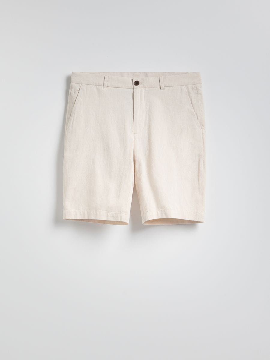 Regular chino shorts - beige - RESERVED - 5