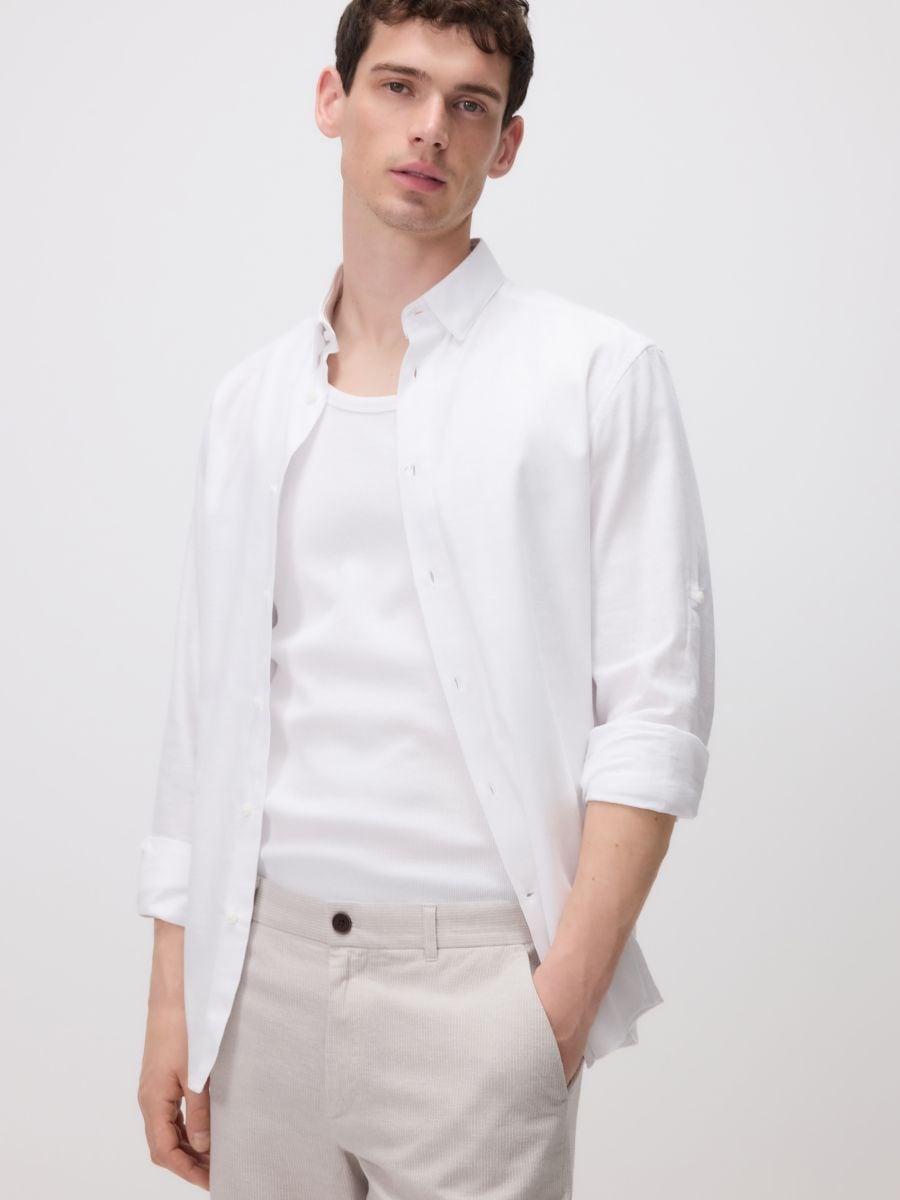 Regular chino šorts - svetlo siva - RESERVED - 3
